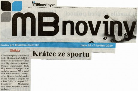 03.Krátce ze sportu, Olšany 1.-2.5.2010