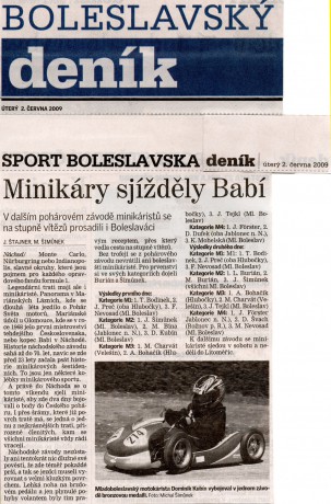 07. Minikáry sjížděly Babí v Náchodě, 30.-31.5.2009