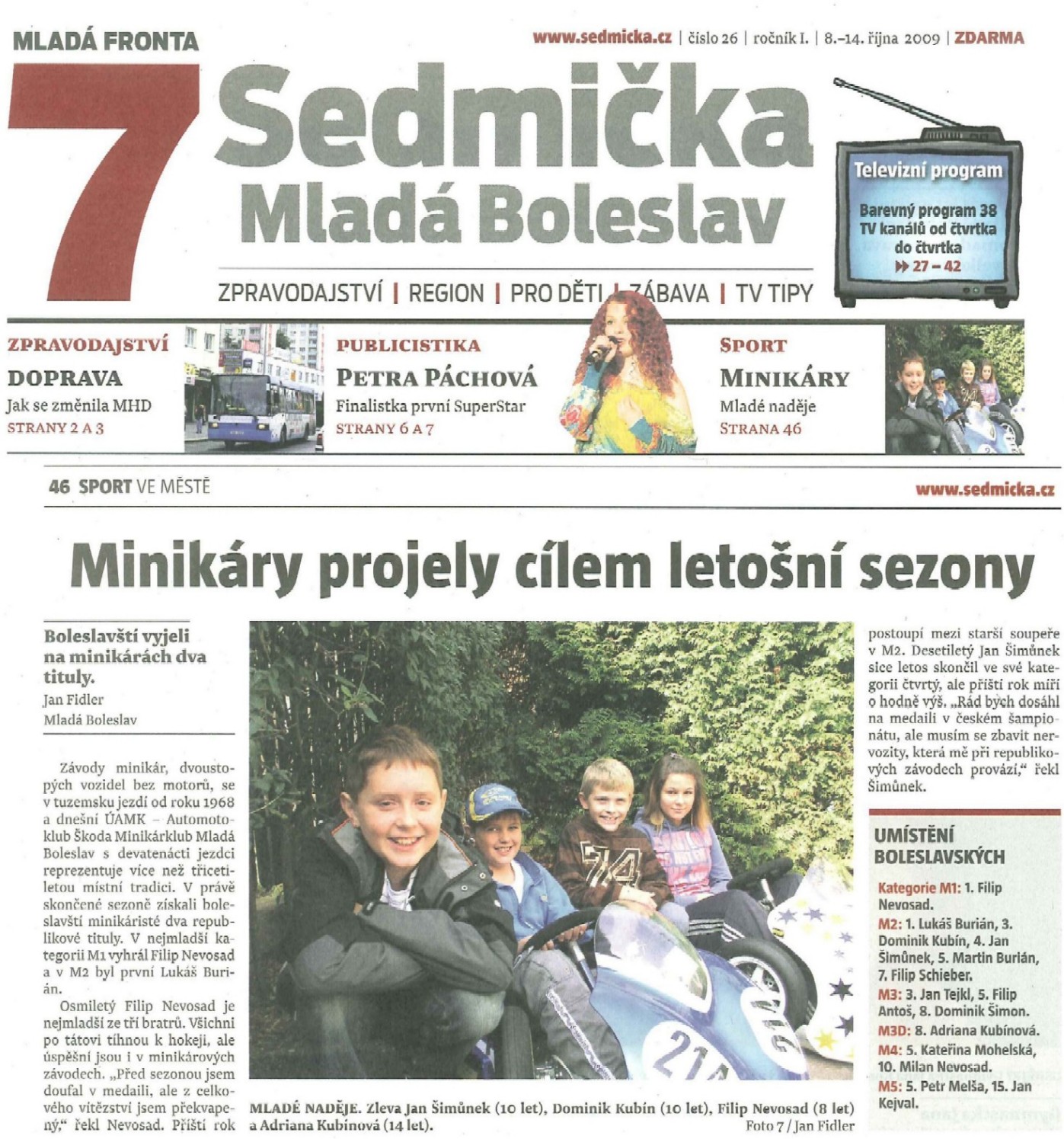 19. Minikáry projely cílem sezóny