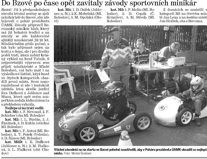 boleslavský deník, 30.9.2008, Bzová