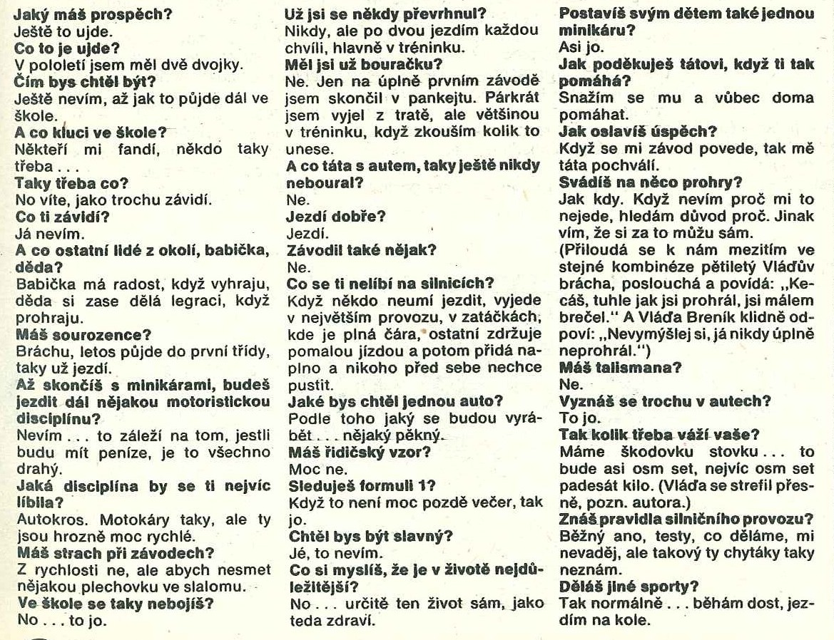 rozhovor s Vladimírem Breníkem z Třemošné 3.