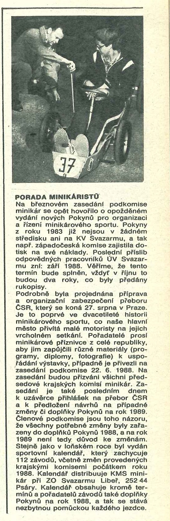 porada minikáristů