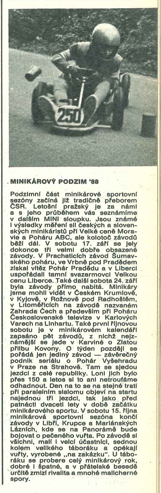 minikárový podzim 1988