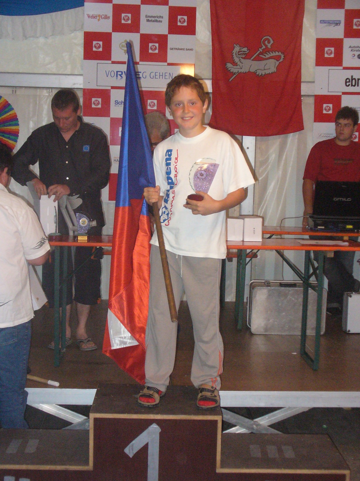 přivezl jsem si pohár za 1. místo v Evropském poháru 2008